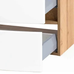 Bad Einrichtung Möbel in Weiß & Wildeiche - Neuvana (vierteilig)