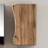 Bad Hängeschrank in Baumkante Wildeiche Optik - Breznia