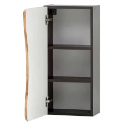 Bad Hängeschrank in Baumkante Wildeiche Optik - Breznia