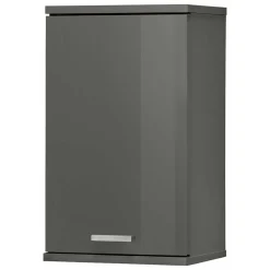 Bad Hängeschrank in Hochglanz Grau - Ulivia