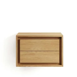 Bad Hänge-Waschtisch aus Massivholz Teak - Reddnas