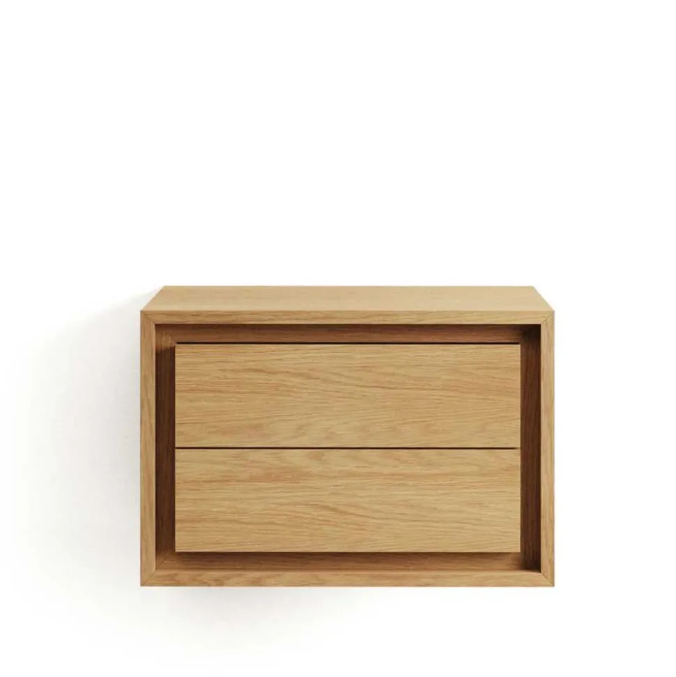 Bad Hänge-Waschtisch aus Massivholz Teak - Reddnas