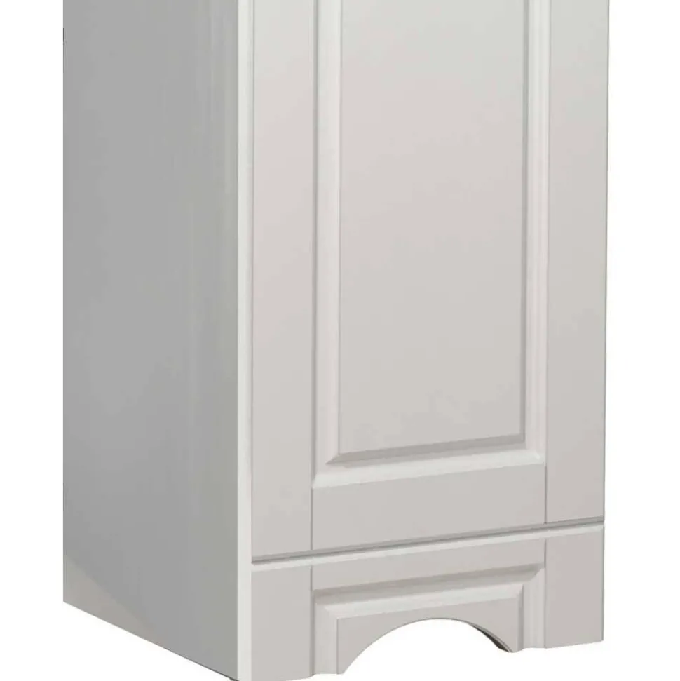 Bad Hochschrank in Weiß - 35x180x32 cm - Akira