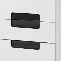 Bad Hochschrank Tymos in Hochglanz Weiß