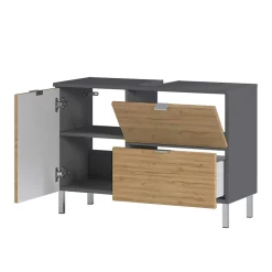 Bad Kombination Möbel zweifarbig - Tanjura (dreiteilig)