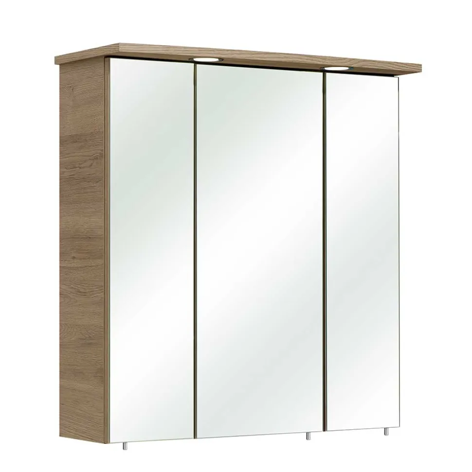 Bad Kompletteinrichtung in Holzoptik - Lemi (vierteilig)