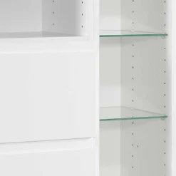 Bad Midischrank Concetada in Weiß Hochglanz