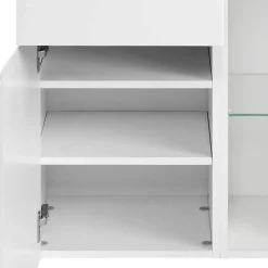 Bad Midischrank Concetada in Weiß Hochglanz