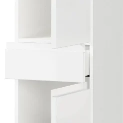 Bad Midischrank in Weiß Hochglanz - Loeesa