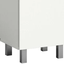 Bad Midischrank mit Glaseinsatz in Weiß - Harmone