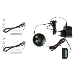 Bad Midischrank mit Glaseinsatz in Weiß - Harmone