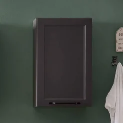 Bad Oberschrank in Dunkelgrau - Novelya