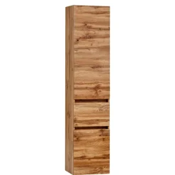 Bad Seitenschrank in Holz Optik Wildeiche - Iliam