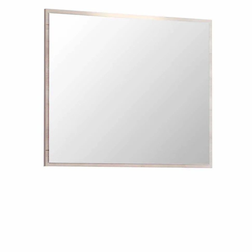 Bad Spiegel mit Buche Dekor Rahmen Blanca & optionalem LED Licht