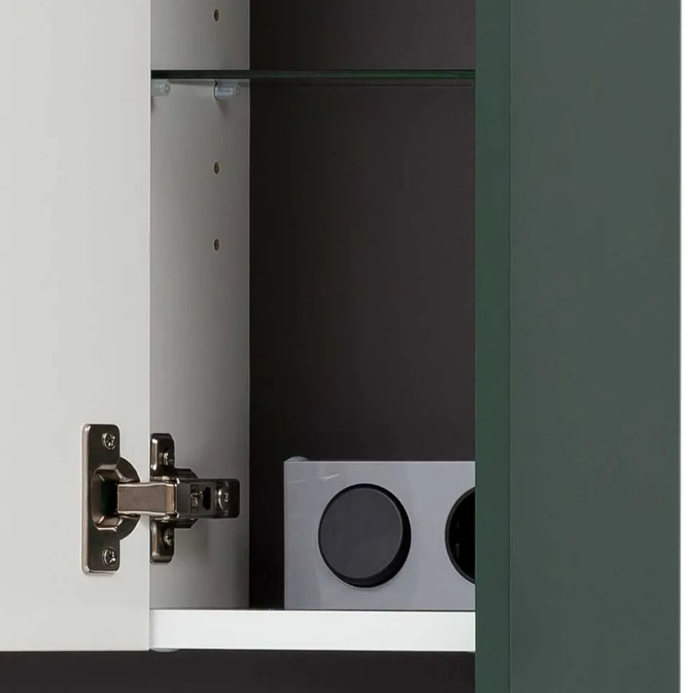 Bad Spiegelschrank in Dunkelgrün - Aqua