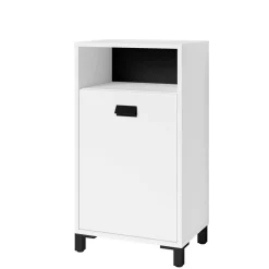 Bad Unterschrank in Weiß mit Schwarz - Envaton