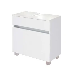 Bad Waschbecken Schrank in Weiß - Vandan