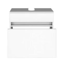 Bad Waschbecken Schrank in Weiß - Vandan