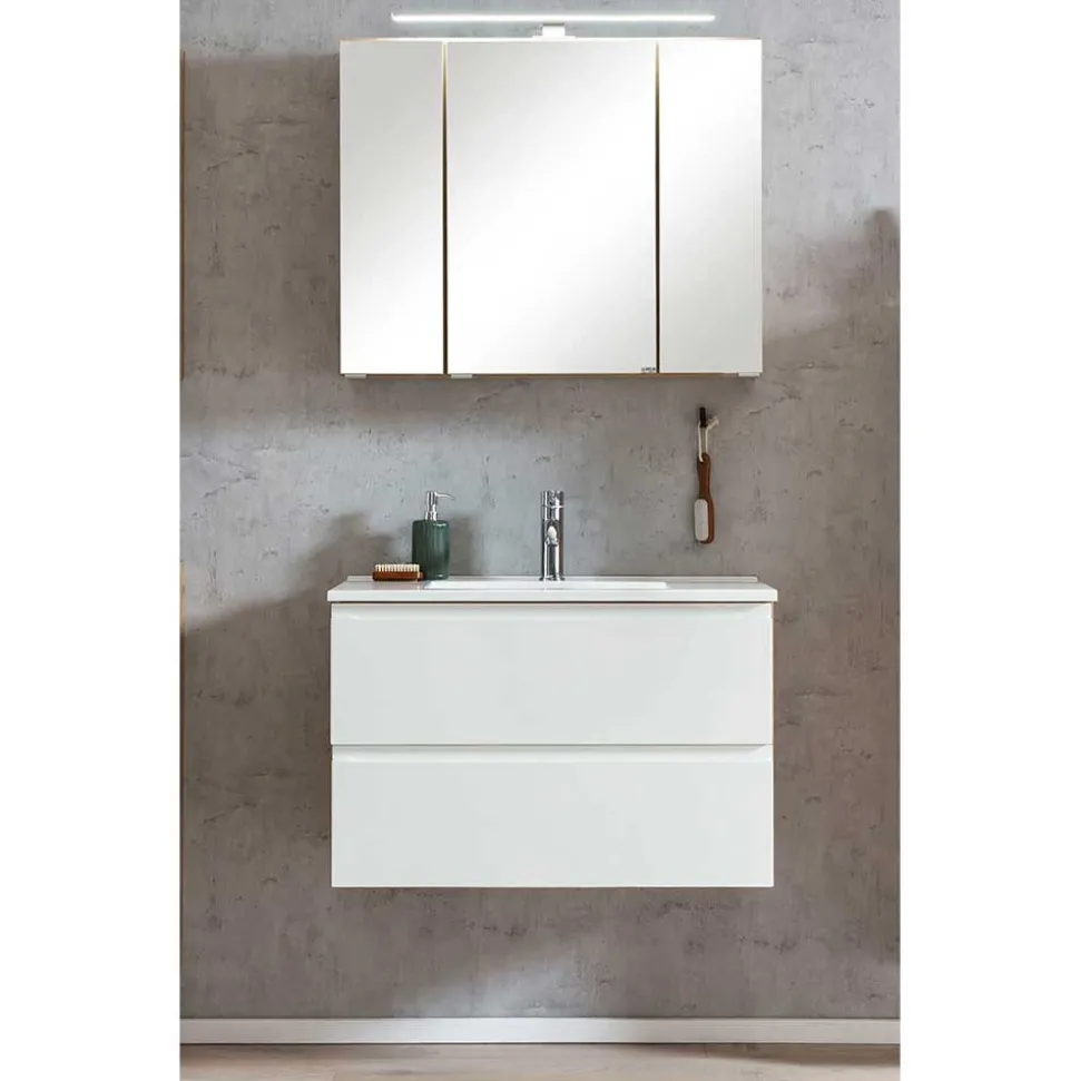 Bad Waschbeckenschrank & Spiegelschrank - Eight (zweiteilig)