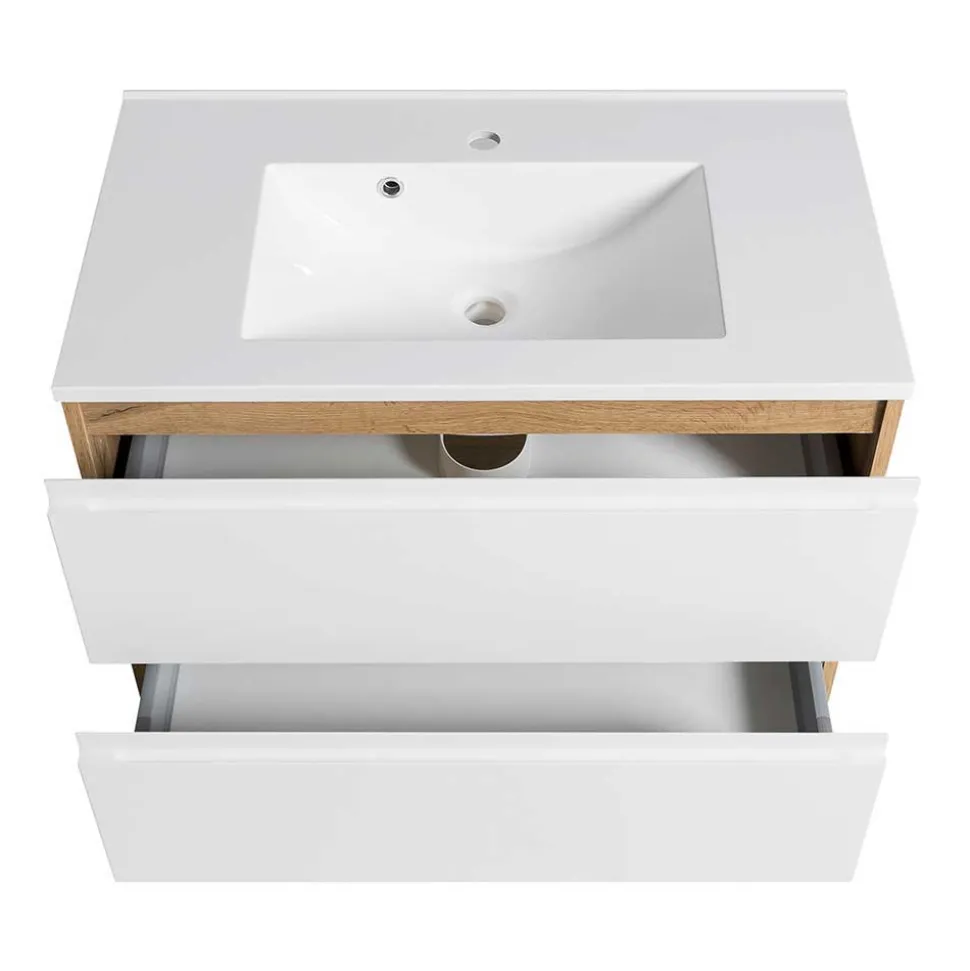 Bad Waschbeckenschrank & Spiegelschrank - Eight (zweiteilig)