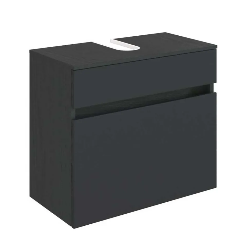 Bad Waschbecken-Schrank in Grau - Cathyl