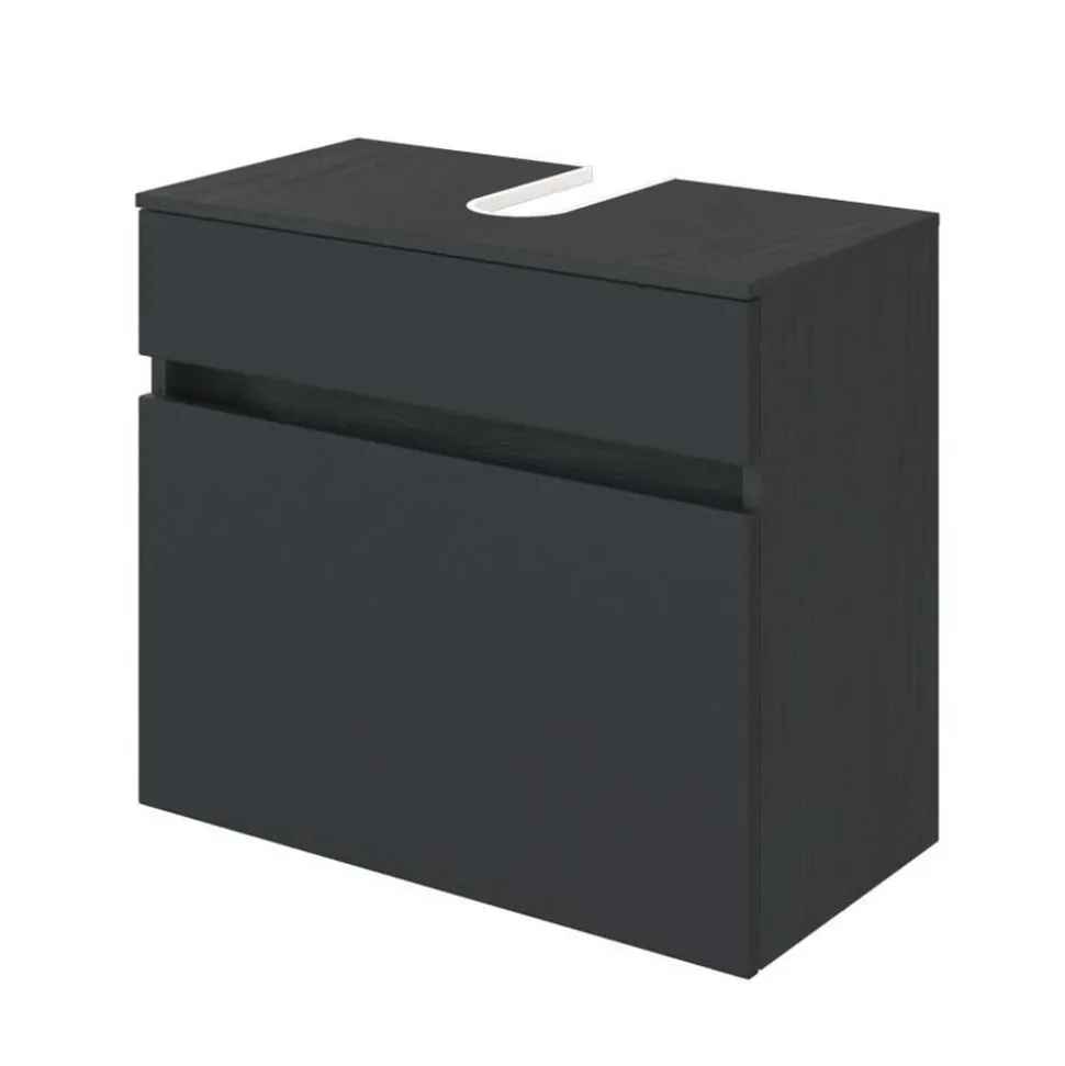 Bad Waschbecken-Schrank in Grau - Cathyl