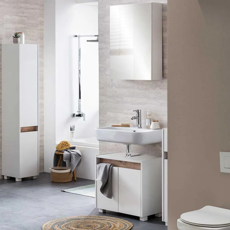 Bad Waschplatz & Hochschrank Möbel - Etravia (dreiteilig)