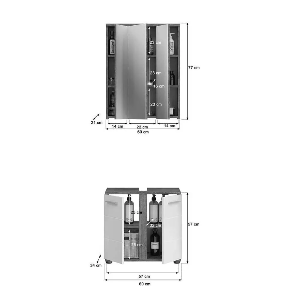 Bad Waschplatz Kombination - Chapan (zweiteilig)