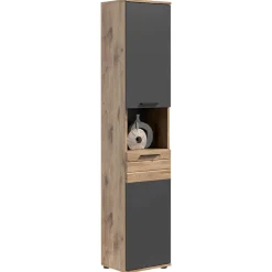 Bad Waschplatz mit Hochschrank Set - Depart (dreiteilig)