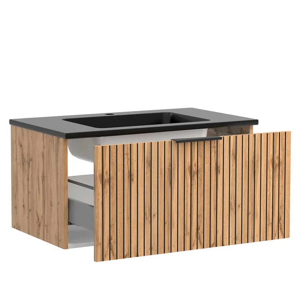 Bad Waschplatz Mobiliar Set - Crystoga (dreiteilig)