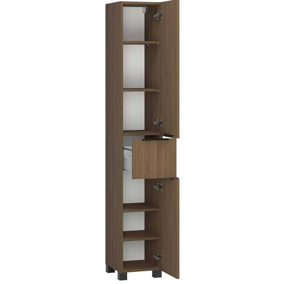 Bad Waschplatz und Hochschrank Set - Ucaida (dreiteilig)