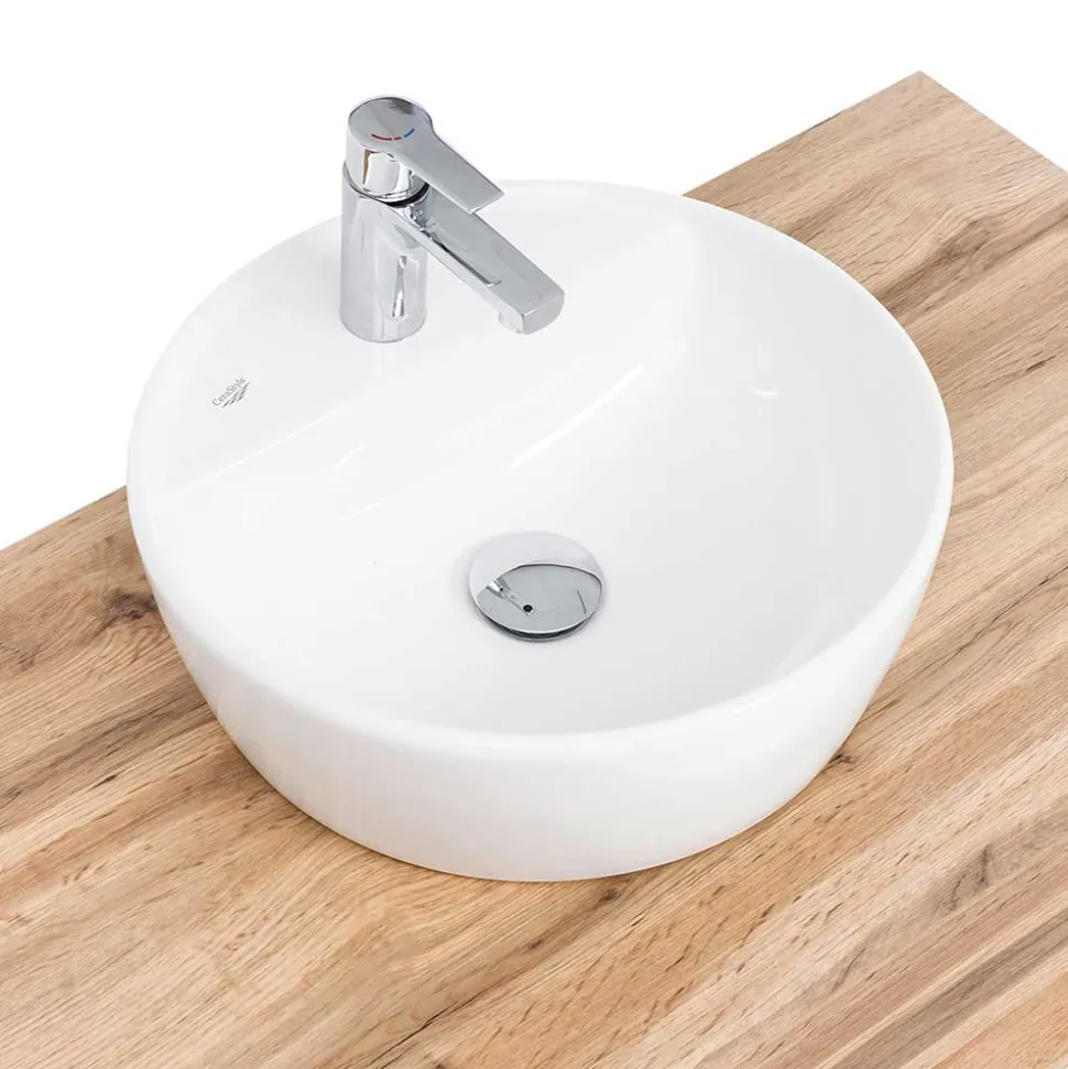 Badausstattung in Holzoptik Wildeiche - Tofias (vierteilig)