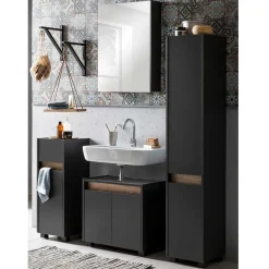 Badblock Möbel 119 cm breit - Marcius (vierteilig)