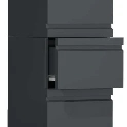 Badeinrichtung in Anthrazit Set - Idamoro (vierteilig)