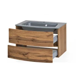 Badeinrichtung in Holzoptik Wildeiche - Neuzera (fünfteilig)