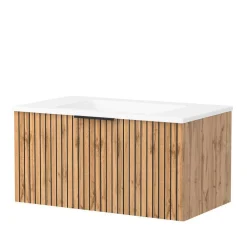 Badeinrichtung Möbelkombi zweifarbig - Crystoga (fünfteilig)