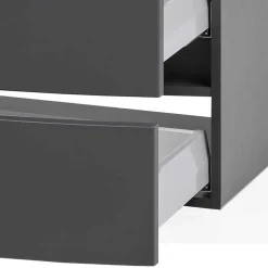 Badeinrichtung Set in Dunkelgrau - Natarivos (dreiteilig)