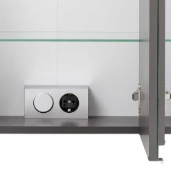 Badeinrichtung Set in Dunkelgrau - Natarivos (dreiteilig)