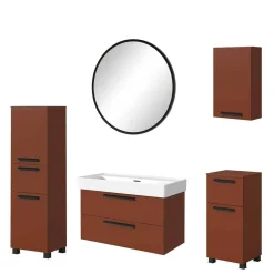 Badezimmer Einrichtung Möbelset - Exeler (fünfteilig)