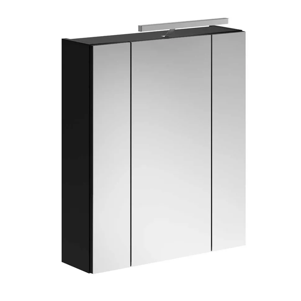 Badezimmer Möbelblock in Schwarz - Culina (fünfteilig)