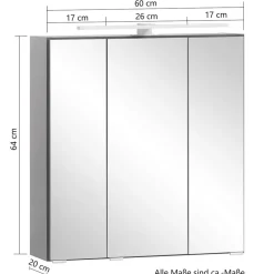 Badezimmerblock Schrank Set - Agiruan (vierteilig)
