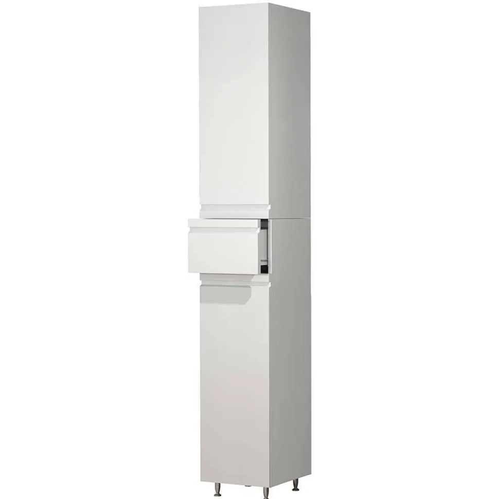 Badezimmermöbel Block in Weiß - Departo (vierteilig)