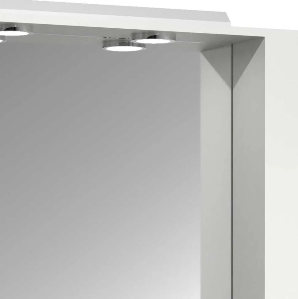 Badezimmermöbel Block in Weiß - Departo (vierteilig)