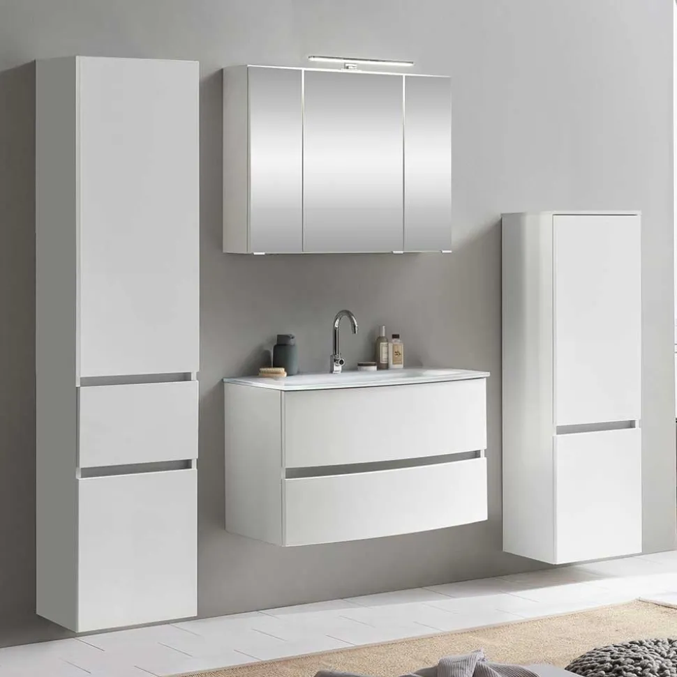Badezimmermöbel für Stand- oder Wandmontage - Mesciria (vierteilig)