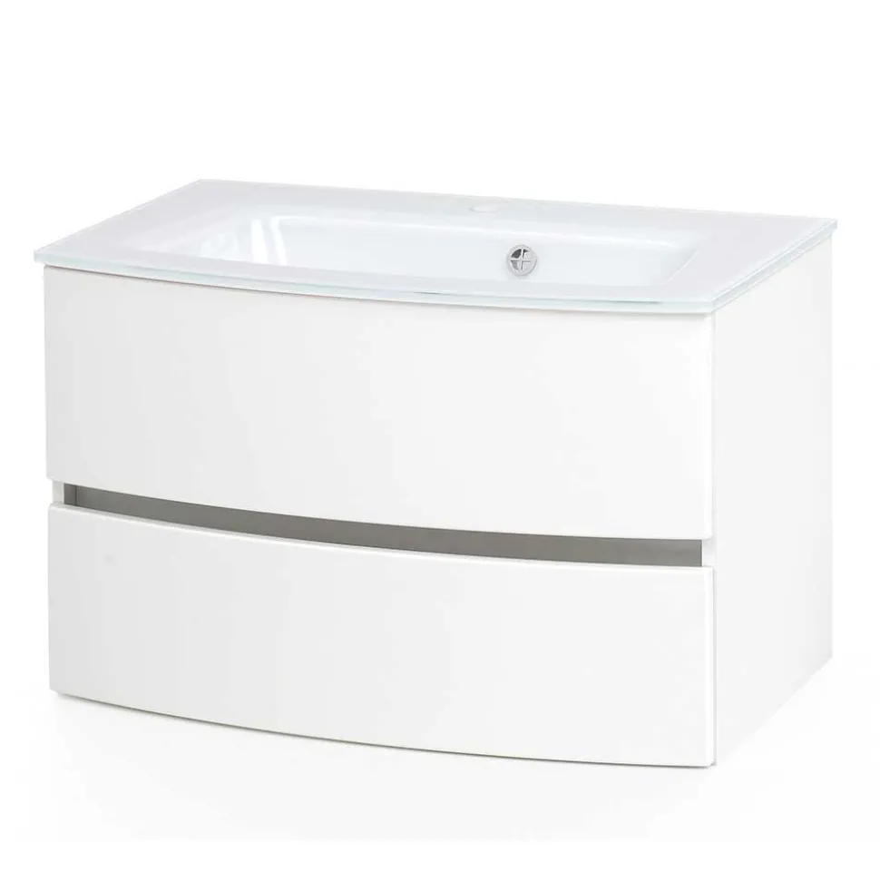 Badezimmermöbel für Stand- oder Wandmontage - Mesciria (vierteilig)