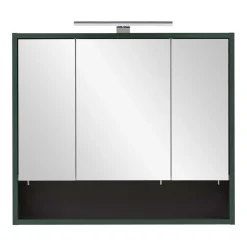 Badezimmermöbel in Dunkelgrün & Gold - Aqua (dreiteilig)