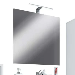 Badezimmermöbel Set in Weiß Schwarz - Cranies I (vierteilig)