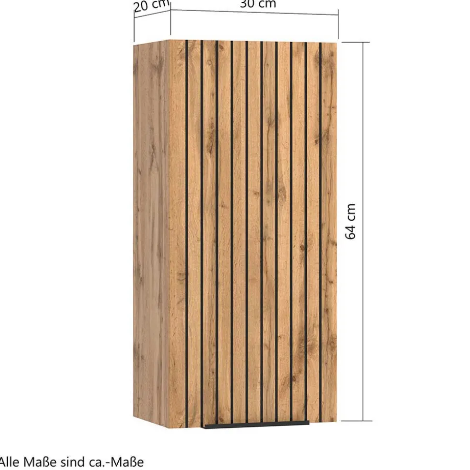 Badezimmermöbel Setangebot in Wildeiche - Crystoga (vierteilig)