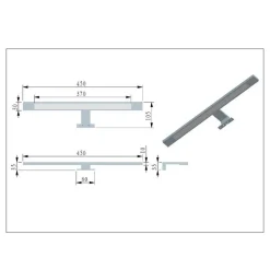 Badezimmermöbel Waschplatz Kombination - Crystoga (dreiteilig)