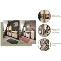 Badezimmermöbel-Kombi in Weiß - Harmone (vierteilig)